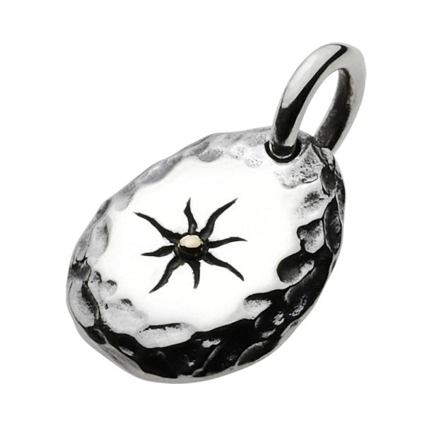 シルバーペンダント ネックレス メンズ ネイティブ サン 太陽 インディアンジュエリー 小ぶり 10K シルバー925 シルバーアクセサリー fp0147