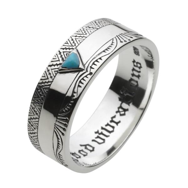 ターコイズ シルバーリング 指輪 メンズ ネイティブ インディアン