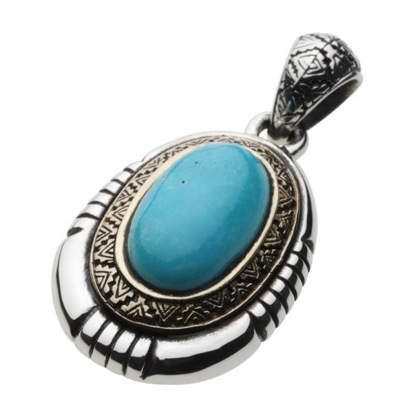 シルバーアクセサリー　ペンダント　ターコイズ ZERO OnlineShop,シルバーアクセサリー,ペンダントトップ | ろー