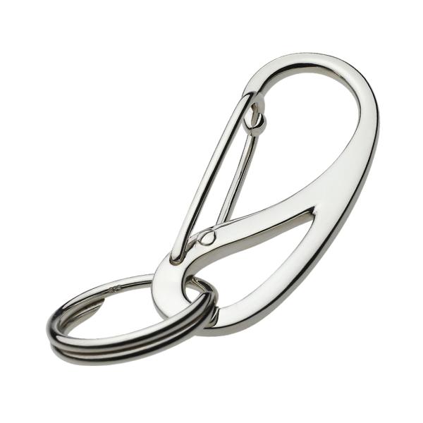 シルバーキーホルダー キーリング プレーン カラビナ キー