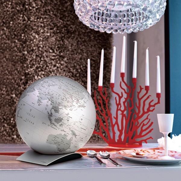 atmosphere 地球儀 アトモスフィア メタリックシルバー 【公式通販】