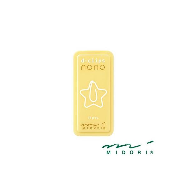 ミドリ ディークリップス ナノ 星柄（43384006）【MIDORI クリップ  かわいい デザイン おしゃれ】