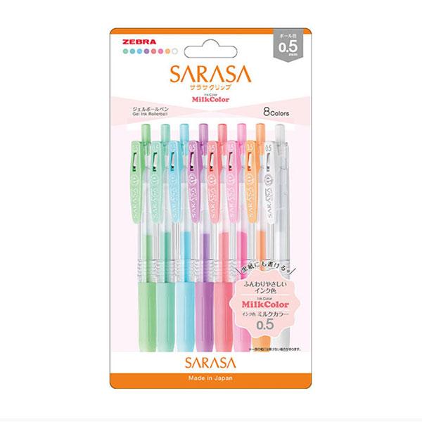 ZEBRA（ゼブラ） 水性ボールペン サラサクリップ 0.5mm ミルクカラー 8