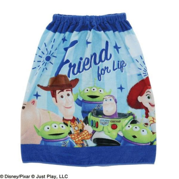 丸眞 マルシン マキマキタオル 巻きタオル 60cm丈 トイ・ストーリー フレンドフォーライフ ラップタオル 水泳小物 スイミング プール タオル 448009M