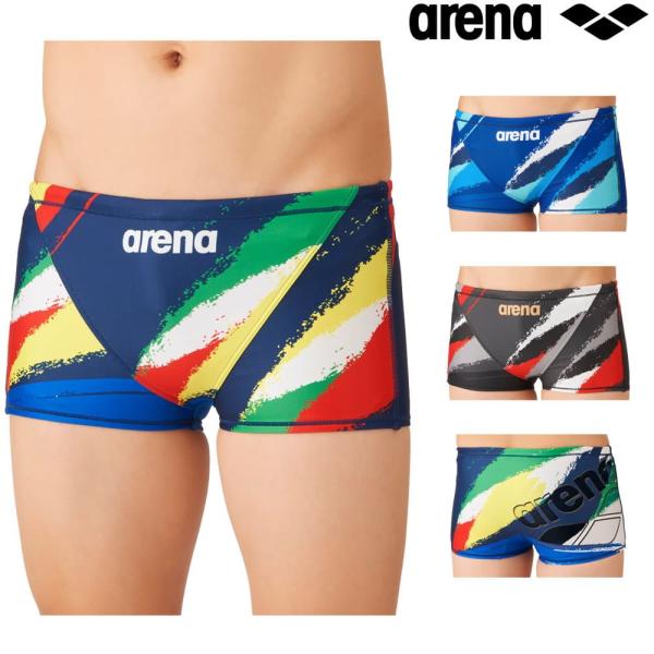 アリーナ ARENA 競泳水着 練習用水着 メンズ トレーニングスパッツ ショートボックス タフスーツ タフスキンT2E 競泳練習水着 2026年秋冬モデル AS6FWM28M