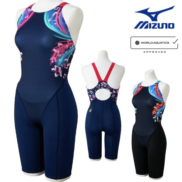 ミズノ MIZUNO 競泳水着 レディース WA承認モデル ST Graphic ハーフスーツ マスターズバック オールインワン 2026年春夏モデル N2MGD742 fina マーク あり