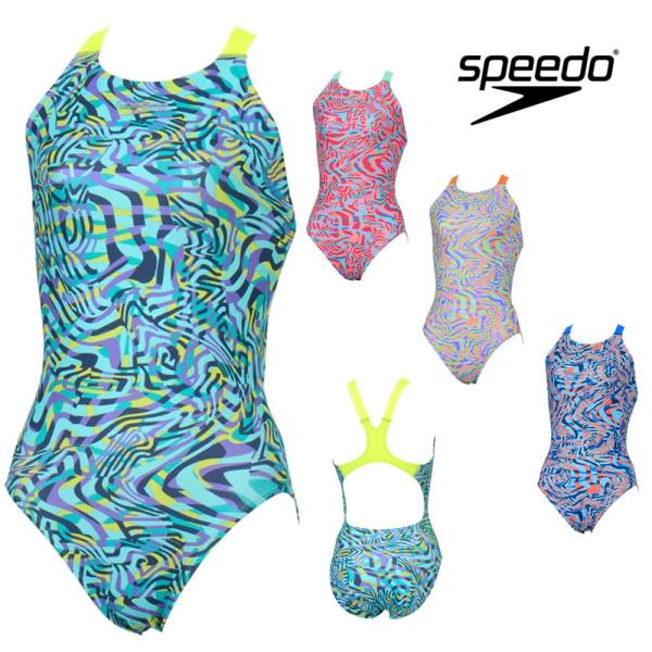 O 新品 speedo 練習水着 カップ付き UltraStrech 撥水 競泳 speedo（スピード） 競泳水着 フィットネス水着 練習用 レディース