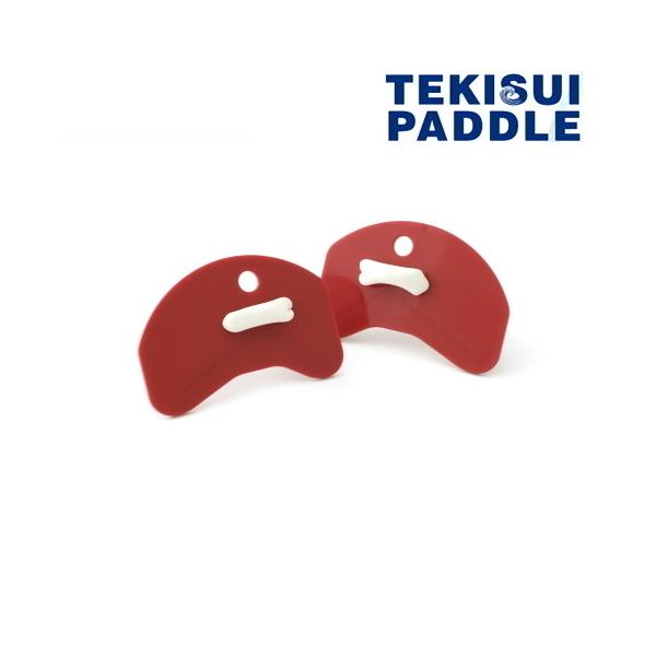 TEKISUIパドル テキスイパドル マイクロハードタイプM マイクロパドル レッド 水泳 パドル ジュニア TP2