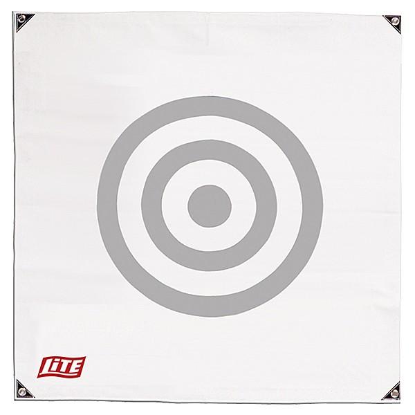 練習の標的、ネットの保護に。【サイズ】120×120cm【重量】550g【材質】ポリエステル【付属品】取付用ロープ4本入【メーカー価格】6,600円（税込）※ゴルフネット専用の的です。必ずゴルフネット(ケージ)内に取り付けてご使用ください。...