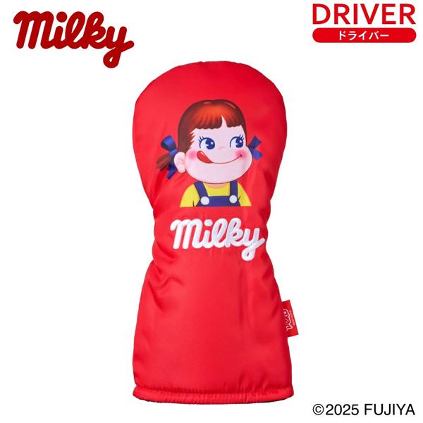 ミルキー ヘッドカバー ペコちゃん ドライバー用 キャットハンド OHC0084 送料無料(北海道・沖縄県・離島は除く) かわいい 不二家 Milky HTCゴルフ ホクシン交易
