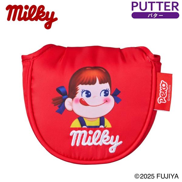 ミルキー ヘッドカバー ペコちゃん パター用 マレット OHC0088 送料無料(北海道・沖縄県・離島は除く) パターカバー かわいい 不二家 Milky peko HTCゴルフ