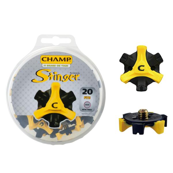CHAMP チャンプ スティンガー3 ミリ 20個入り S-87 送料無料 ゴルフ スパイク 鋲 ミリ鋲 ライト LITE 国内正規輸入代理店モデル
