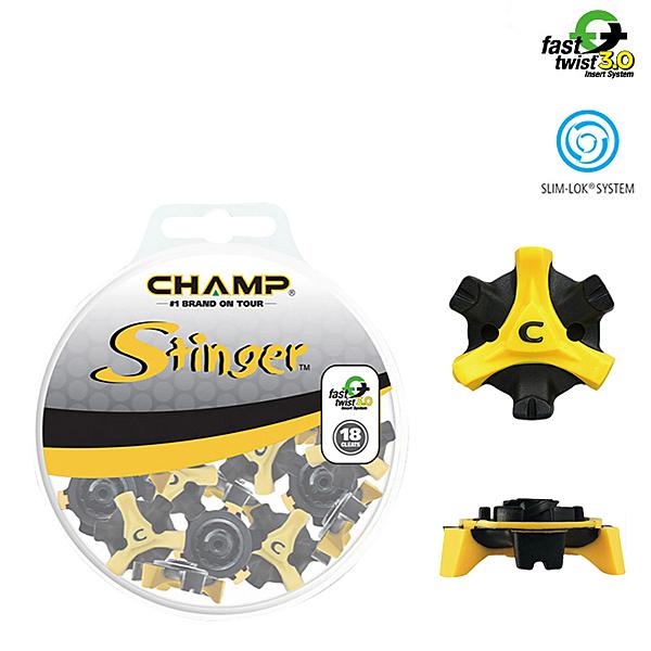 CHAMP チャンプ スティンガー3 fast twist 3.0 18個入り S-99 送料無料 ゴルフ スパイク 鋲 S-LOK T-LOK ライト LITE 国内正規輸入代理店モデル