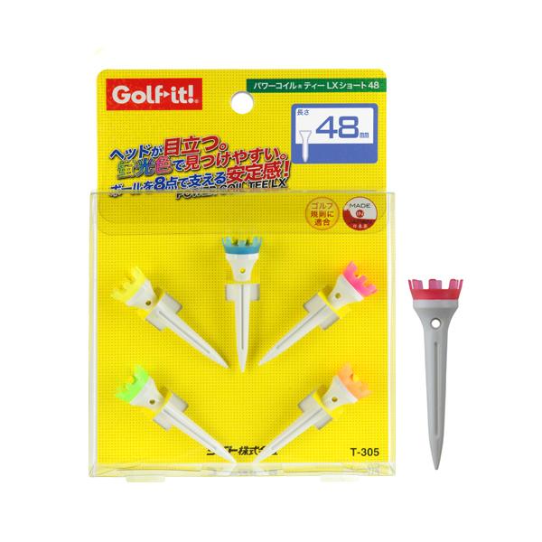 (未使用･未開封品)　ライト(LITE) ゴルフ ティー T-305 パワーコイルティーLX ショート48 T-305 0pbj0lf LITE ライト パワーコイルティー LX ショート48 T-305 ゴルフ