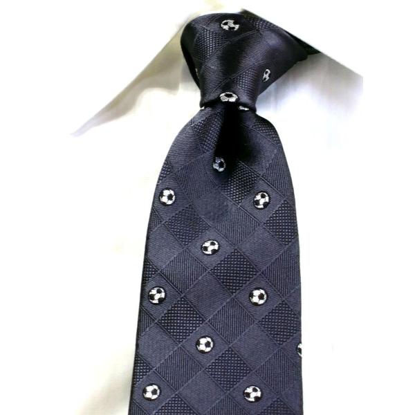 チェックネクタイ サッカーボール柄 グレー 商品番号 S 73 Buyee Servis Zakupok Tretim Licom Buyee Pokupajte Iz Yaponii