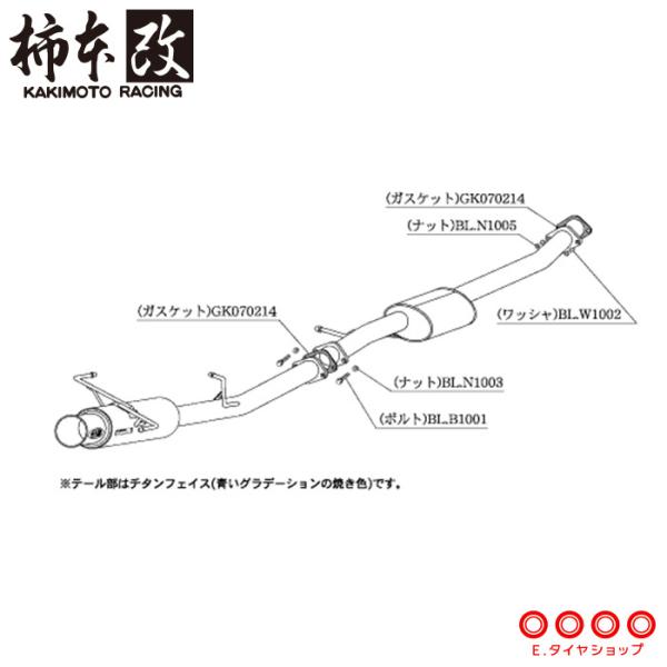 柿本改 マフラー N21354 スカイライン クーペ(2ドア) ER34 Regu.06&R