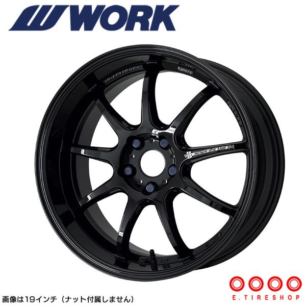 WORK EMOTION D9R 18×8.5J PCD114.3 5H INSET+32 ubN (BLK)  [NG[V WORK zC[ Pi 1{