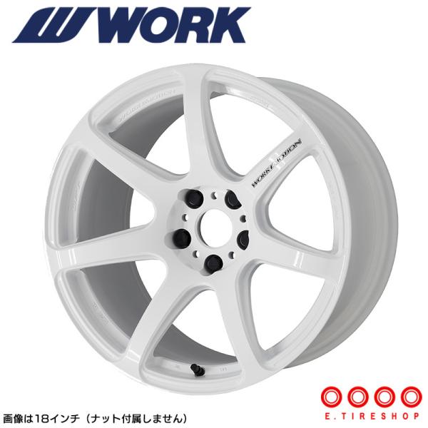 WORK EMOTION T7R 18×7.5J PCD114.3 5H INSET+38 zCg (WHT) [NG[V WORK zC[ Pi 1{