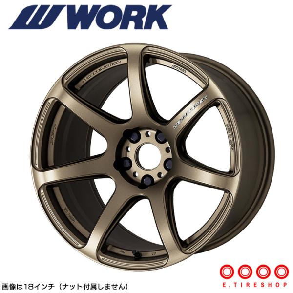 WORK EMOTION T7R 18×9.5J PCD114.3 5H INSET+22 AbVh`^ (AHG)  [NG[V WORK zC[ Pi 1{