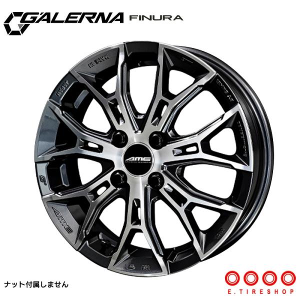 ガレルナ フィヌラ 15×4.5J PCD100 4H INSET+45 ハブ径φ67 ブルーガンメタリック ポリッシュ 15インチ ホイール単品 1本