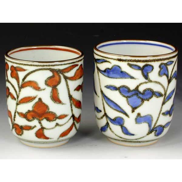 のみとなり ヤフオク! 京焼・清水焼 組飯碗 染赤唐草(そめあかからくさ ...