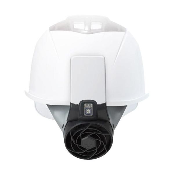 トーヨーセフティ Windy V No.7707 バッテリーパック付き ヘルメット取付式送風機 ウインディ5 扇風機