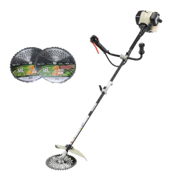 (チップソー標準付属 1枚 ＋ サービス 4枚) 工進 ESC-26U エンジン草刈機 26cc 両手ハンドル 分割 刈払機 KOSHIN