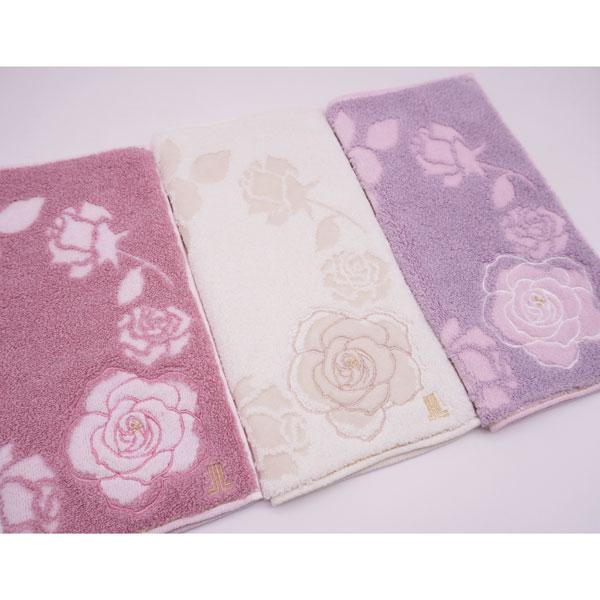 ランバン タオルハンカチ レディース バラ柄 28×28cm 婦人 おしゃれ