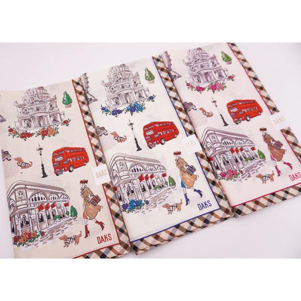 ダックスハンカチ レディース 大判 58×58cm 日本製 ビジネス 学生