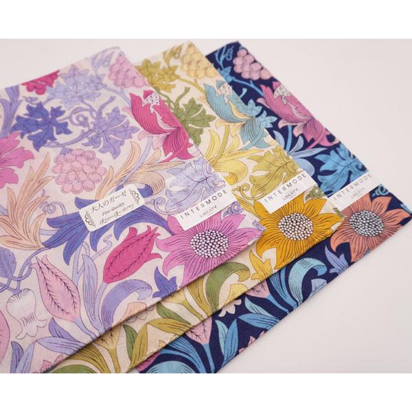 LIBERTY リバティ ハンカチ レディース 大人ガーゼ 46×46cm 花柄 日本