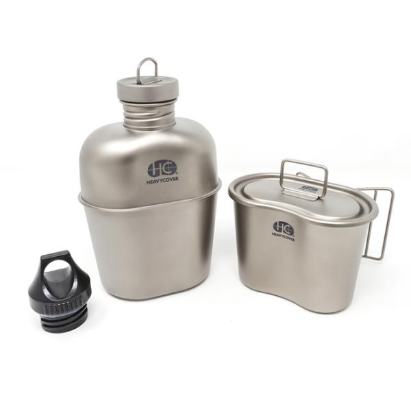HEAVY COVER/ヘビーカバー チタン 飯盒 クッカー メスキット Amazon.co.jp: HEAVY COVER/ヘビーカバー ミリタリースタイル