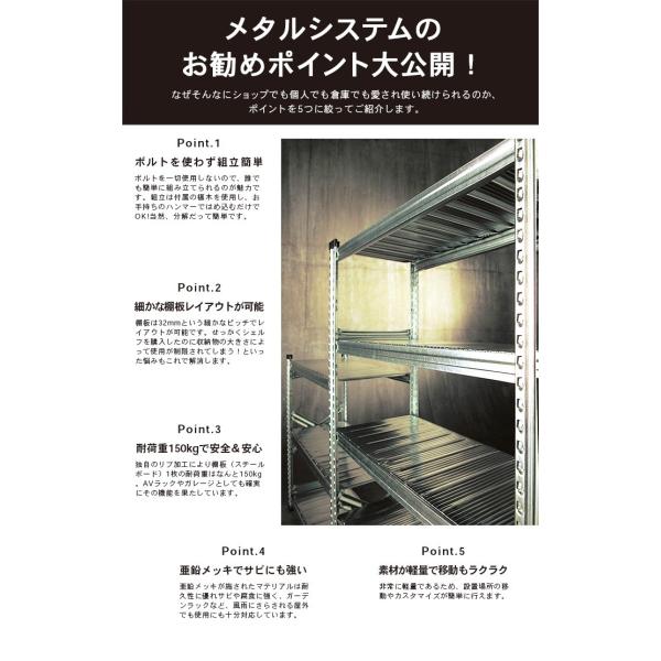 メタルラック 幅120 6段 スチールラック 業務用 棚板1枚当たり耐荷重150kg メタルシステム 6段スチールシェルフW1200