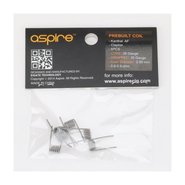 6pcs Aspire Prebuilt Clapton Coil