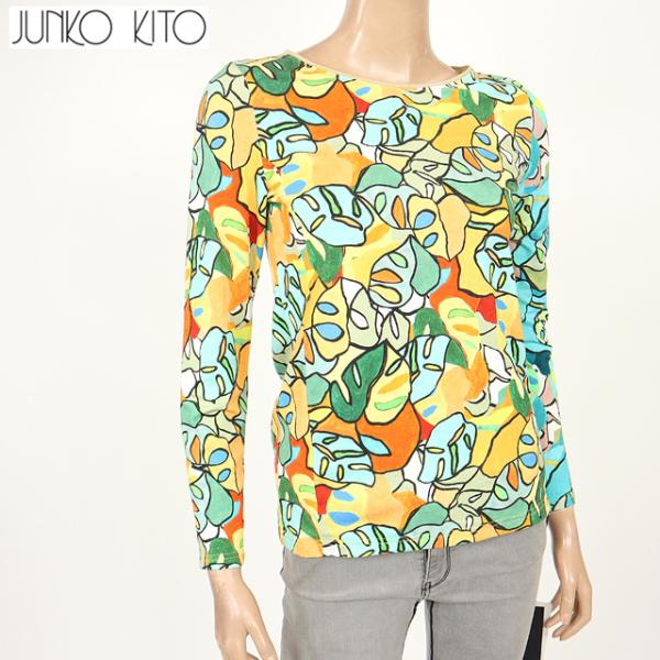 ジュンコキトウ（JUNKO KITO）レディース カットソー グリーン系 