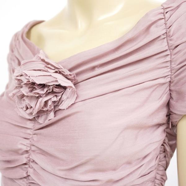 ポールカ Paule 半袖 Ka レディース ミディアム ワンピース ミディアム パープル系 半袖 Paule シルク混 フランス製 サイズ 38 Xs1569 Xs1569 E Warehouse