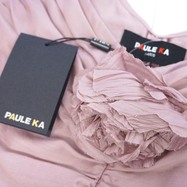 ポールカ Paule 半袖 Ka レディース ミディアム ワンピース ミディアム パープル系 半袖 Paule シルク混 フランス製 サイズ 38 Xs1569 Xs1569 E Warehouse