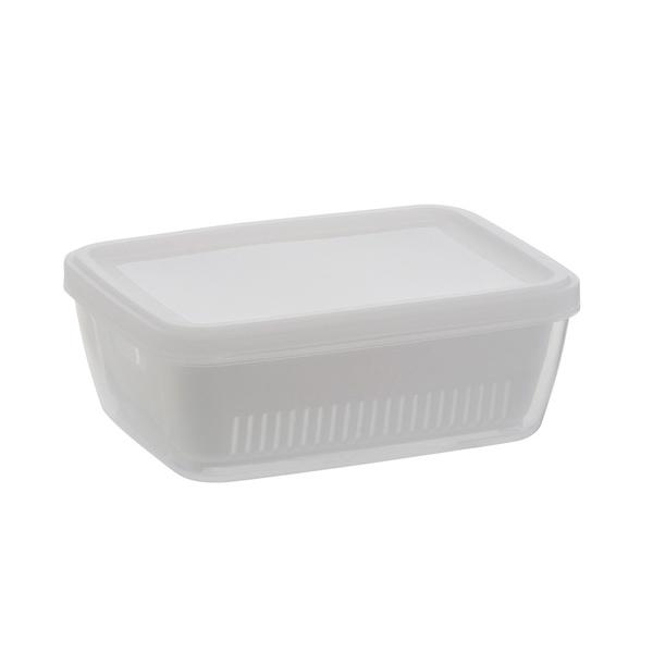 ベストコ 抗菌・抗ウイルス ザルパック レンジ容器 800ml ホワイト MA-3218