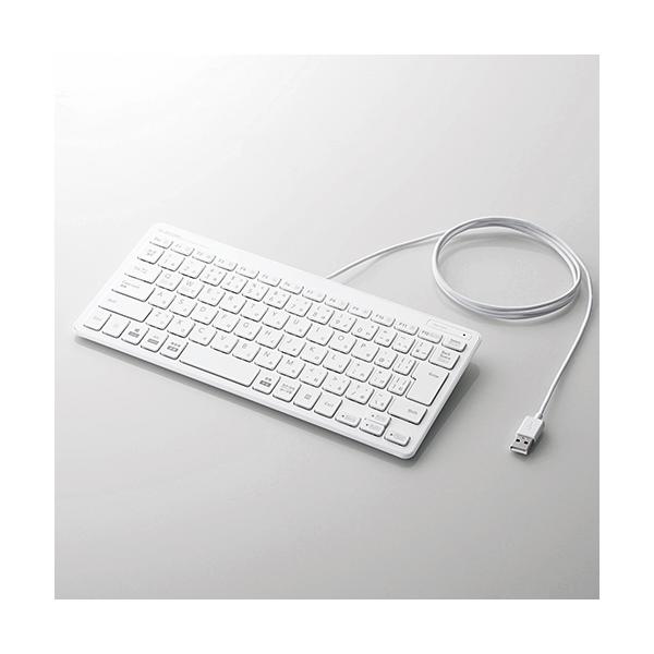 他サイト： エレコム TK-FCP096WH  有線薄型ミニキーボードの商品画像