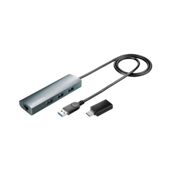 アイ・オー・データ機器 US3-HB3ETG2／C USBハブ搭載ギガビットLANアダプター US3HB3ETG2／C