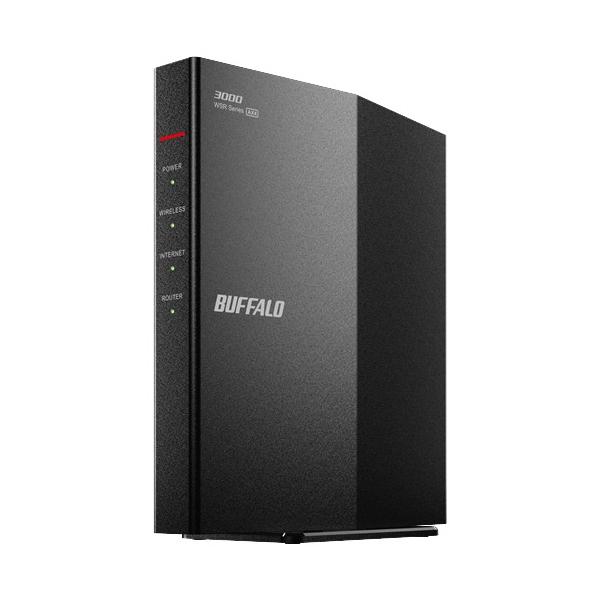 BUFFALO WSR3000AX4L 無線LAN親機 Wi-Fi 6対応 ビームフォーミング MU-MIMO対応 ブラック