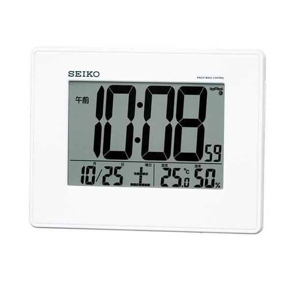 セイコー　SQ770W　目ざまし時計　電波クロック　掛置兼用 820