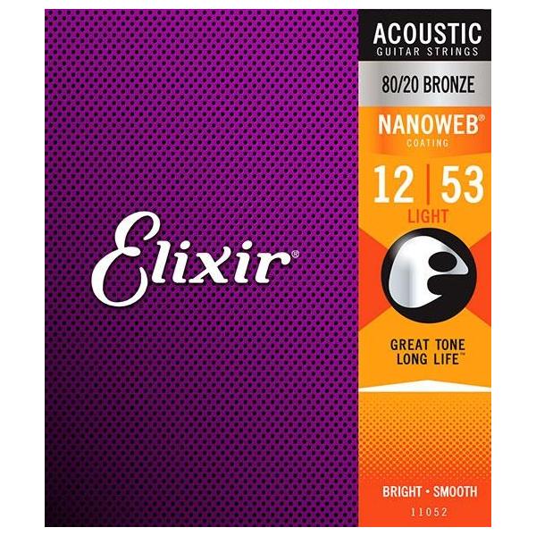 Elixir GNT[NANOWEBR[eBO@AR[XeBbN 80/20uY  Light(.012-.053j@11052@