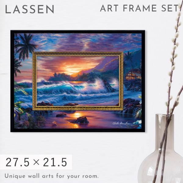 クリスチャンラッセンの額縁入り壁掛けインテリア クリスチャンラッセンの額縁入り壁掛けインテリア クリスチャン