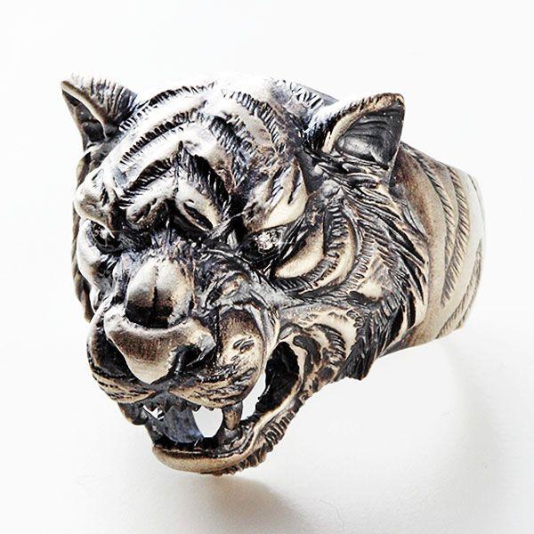 メンズ 指輪 リング シルバーリング 指輪 メンズ 和柄 銀風 白虎 104 002 ギフト プレゼント 贈り物 人気 ココチのくらし雑貨店 通販 Yahoo ショッピング