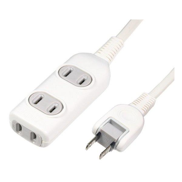 他サイト： ELPA エルパ エルパ コード付タップ 3個口 1m ホワイト LPT-301N W(2209614)の商品画像