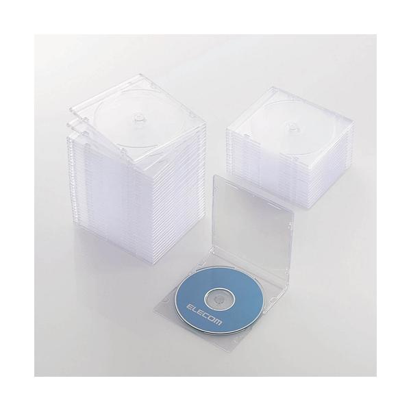 厚さ約5mmのスリムタイプ。コンパクトに収納できるスリムタイプのBlu-ray/DVD/CDケース。