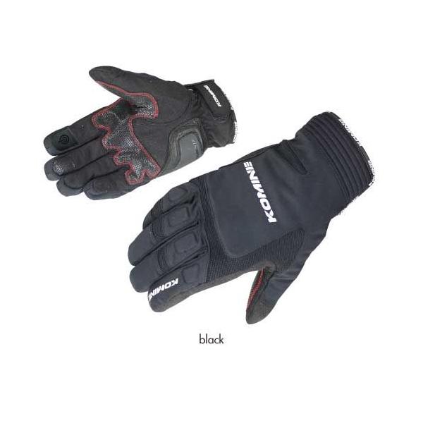 KOMINE コミネ GK-801 W-GLV-CARTHAGE BLK L 06-801/BK/L(2390087)