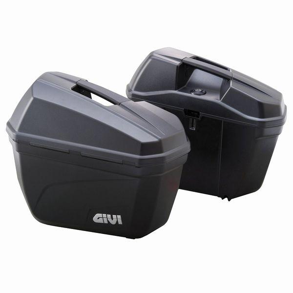 GIVI ジビ サイドケース E22ND 無塗装ブラック 左右1セット D90668