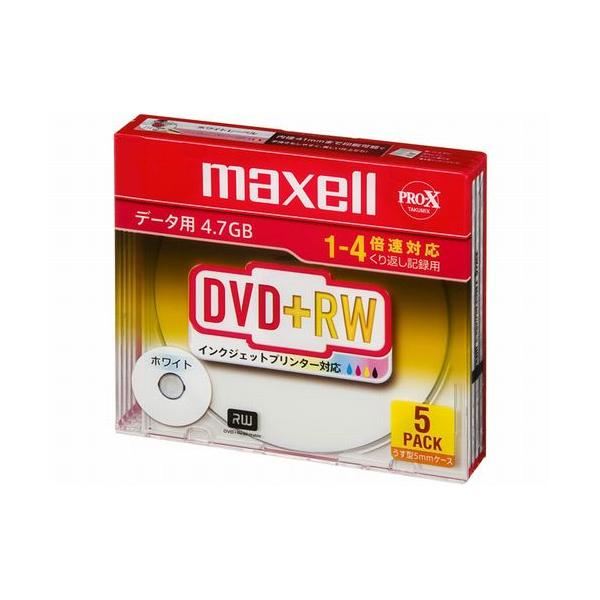 DVD+RW 4倍速 5枚組