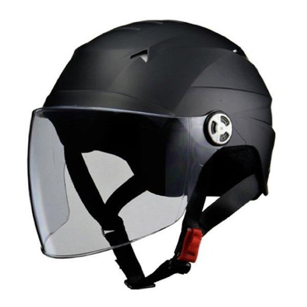 他サイト： LEAD工業 リードコウギョウ ハーフヘルメット SERIO RE-40 マットブラック フリーサイズ 57-60cm未満 SERIORE40マットブラック(2458822)の商品画像